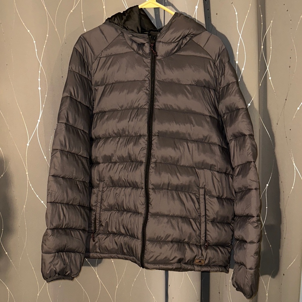 Zeroxposure Men's Size XL Charcoal Full Zipped Puffer Jacket